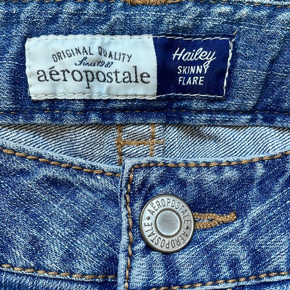 NWT Aeropostale Hailey skinny flare Jean sz 7/8 Long - Picture 6 of 8